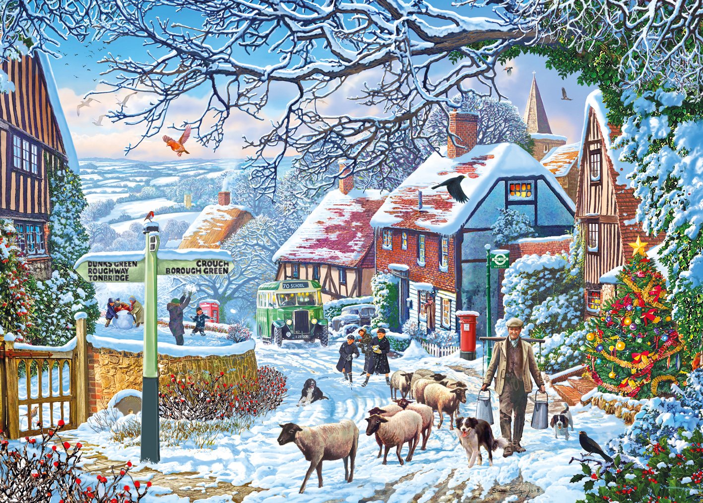 The Winter Country Bus