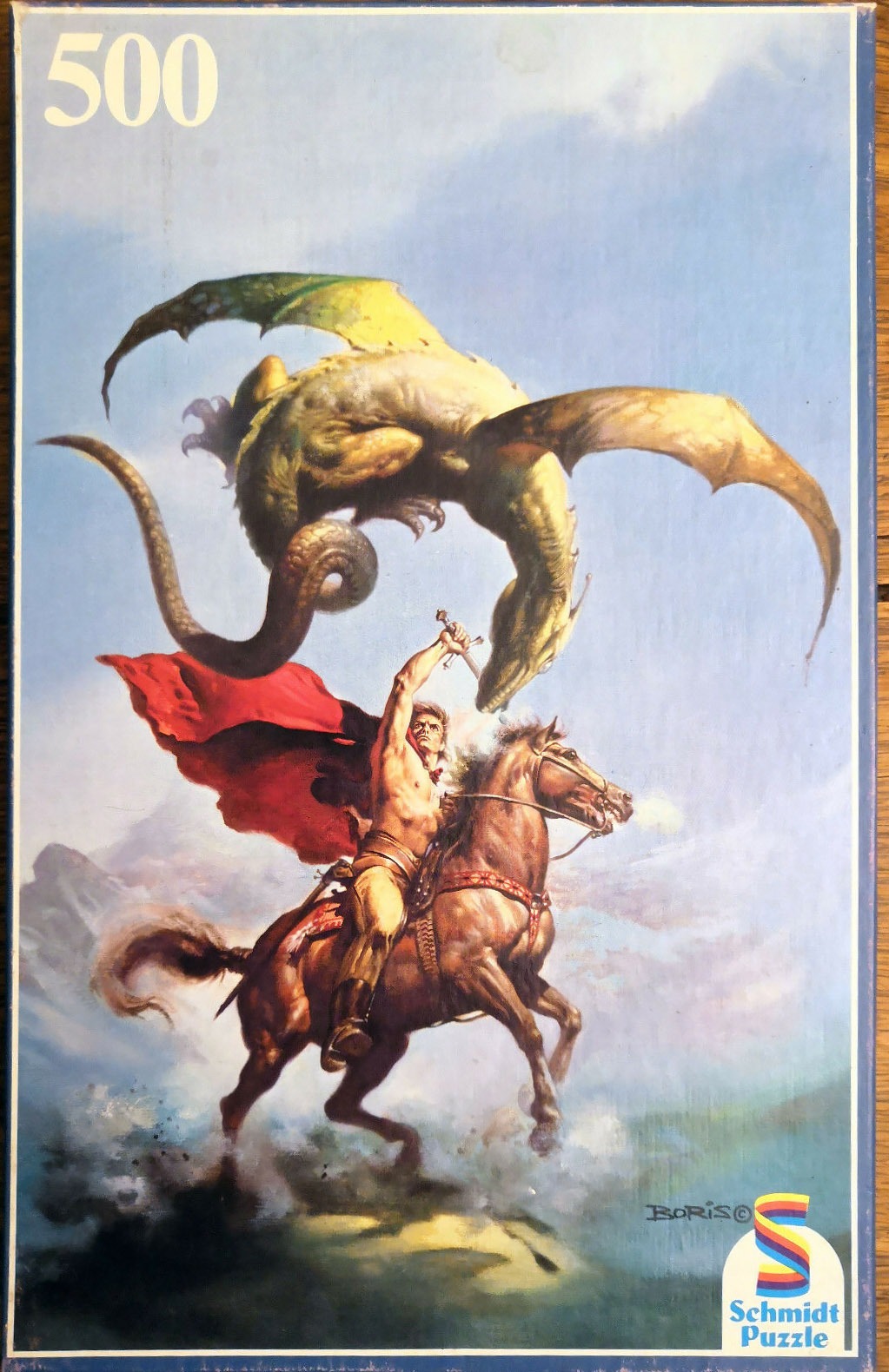 Boris-Vallejo-érotique-fantasy-Schmidt-Puzzle-500-pcs_kaoela ebay_dragon volant